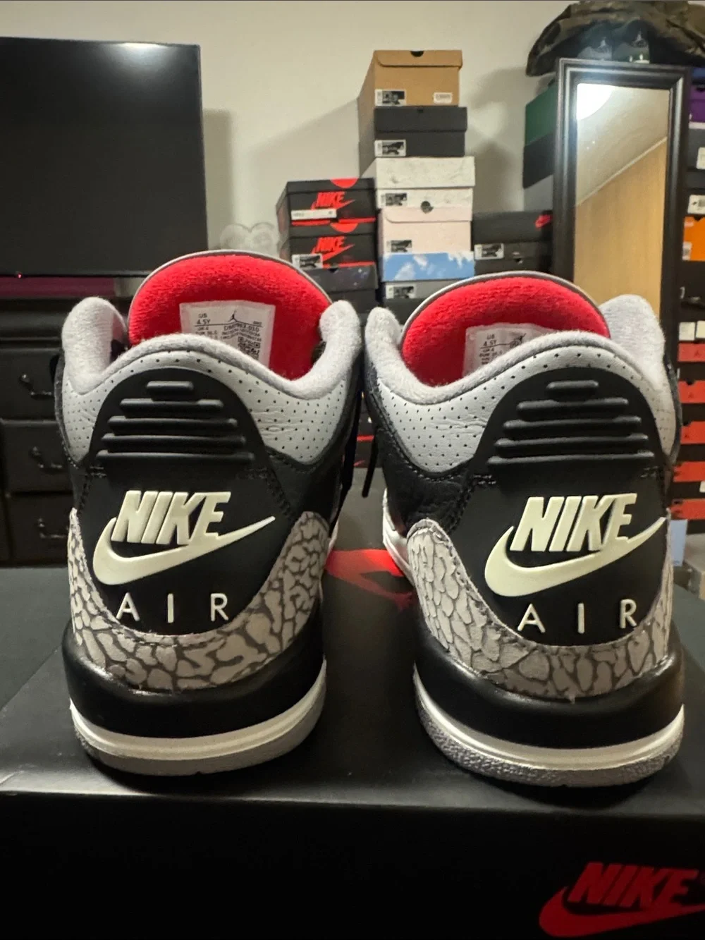 Air Jordan 3 Retro OG GS Black Cement